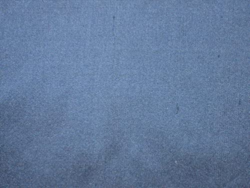 Tissu en soie bleu foncé terne Dupioni 100% soie naturelle pour création