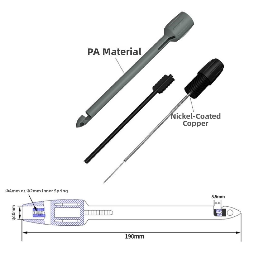 Juego de pruebas eléctricas de 25 piezas con conectores de seguridad de 4 mm, pinzas de cocodrilo y sondas perforadoras de alambre