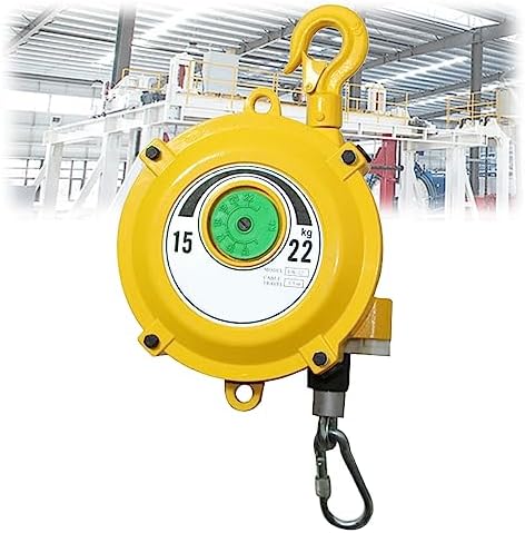 Heavy Duty Spring Balancer Tool Holder - 1pc Retractable Hook & Wire Rope, 15-22kg Load Capacity for Improved Work Efficiency & Reduced Fatigue - Ideal for Professionals