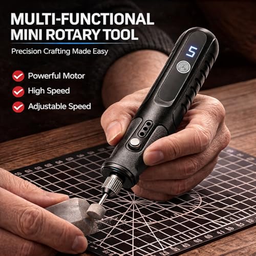 Mini outil rotatif multifonction pour ponçage perçage et bricolage DIY