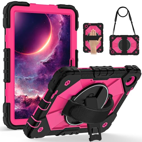 Coque Revvl Tab 2 2025 antichoc avec béquille rose