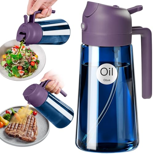 Image of YARRAMATE 16oz /470ml Light-Blocking Dark Oil Sprayer for Cooking (Purple)