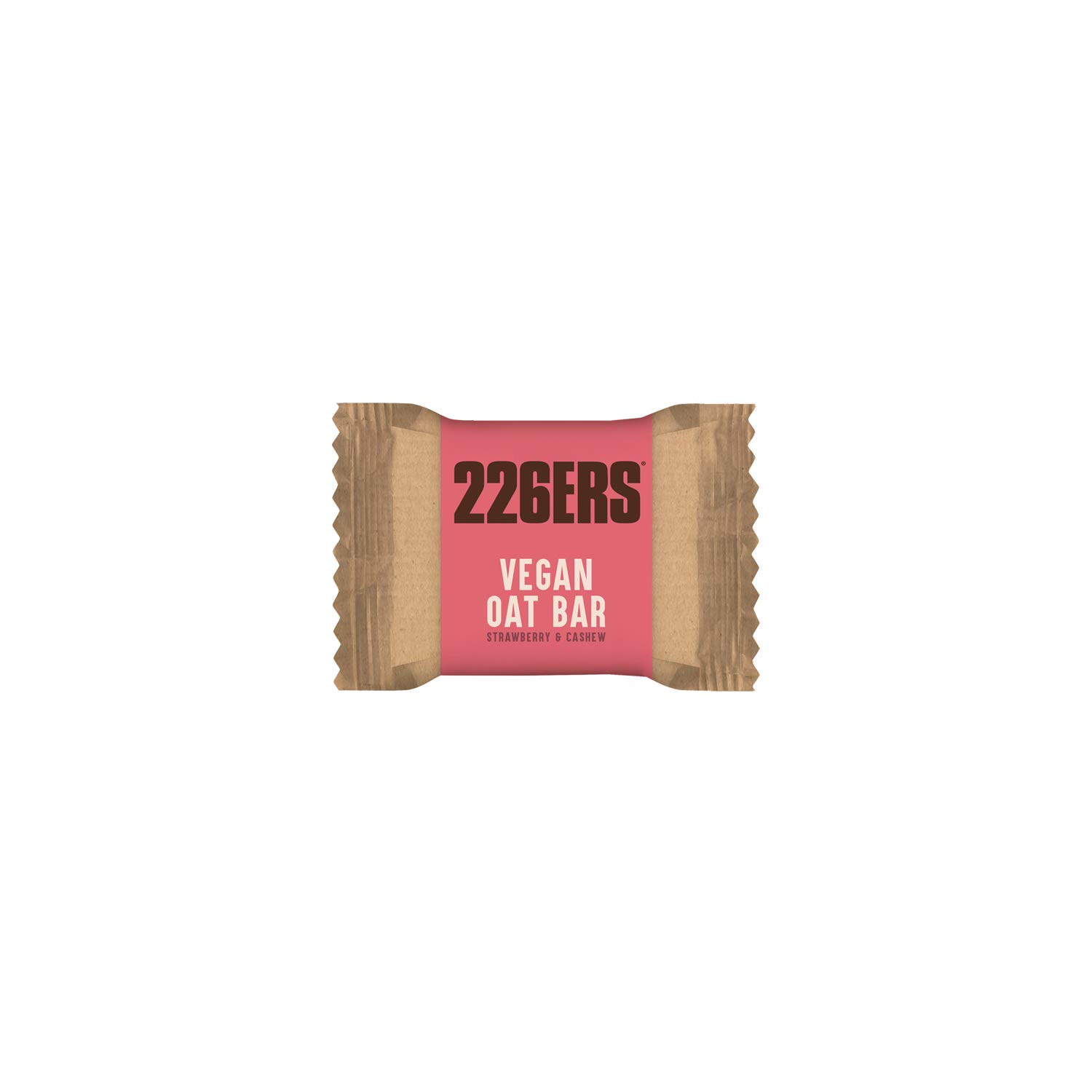 226ERS Vegan Oat Bar, Barritas de Avena Sin Gluten, Veganas y Apta para Celíacos, Fresa & Anacardos - 1 x 50 gr