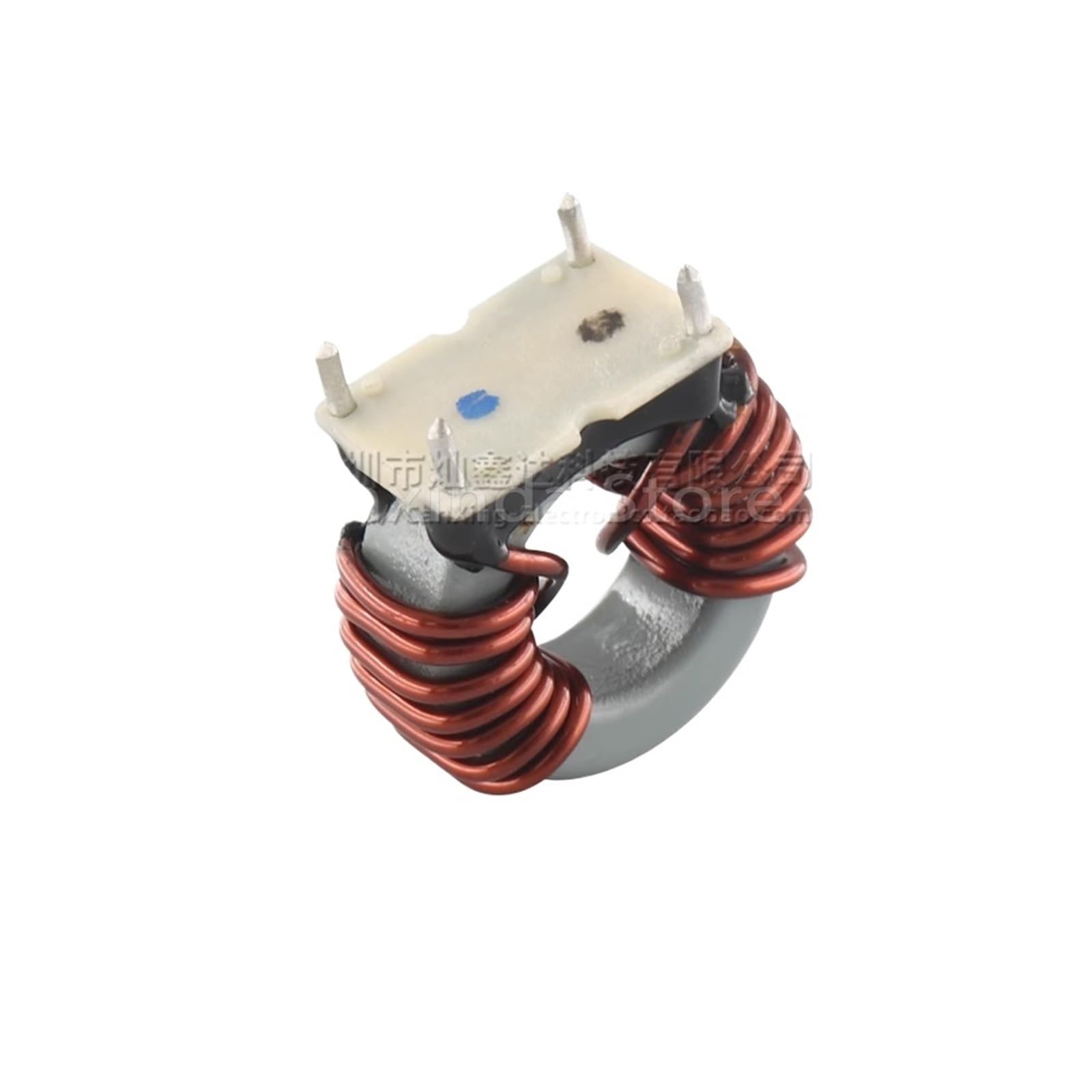 5 inductores de anillo magnético de bobina de choque de modo común con base, 470 µH, 10 A, diámetro del cable: 1 mm, filtro de fuente de alimentación conmutada.