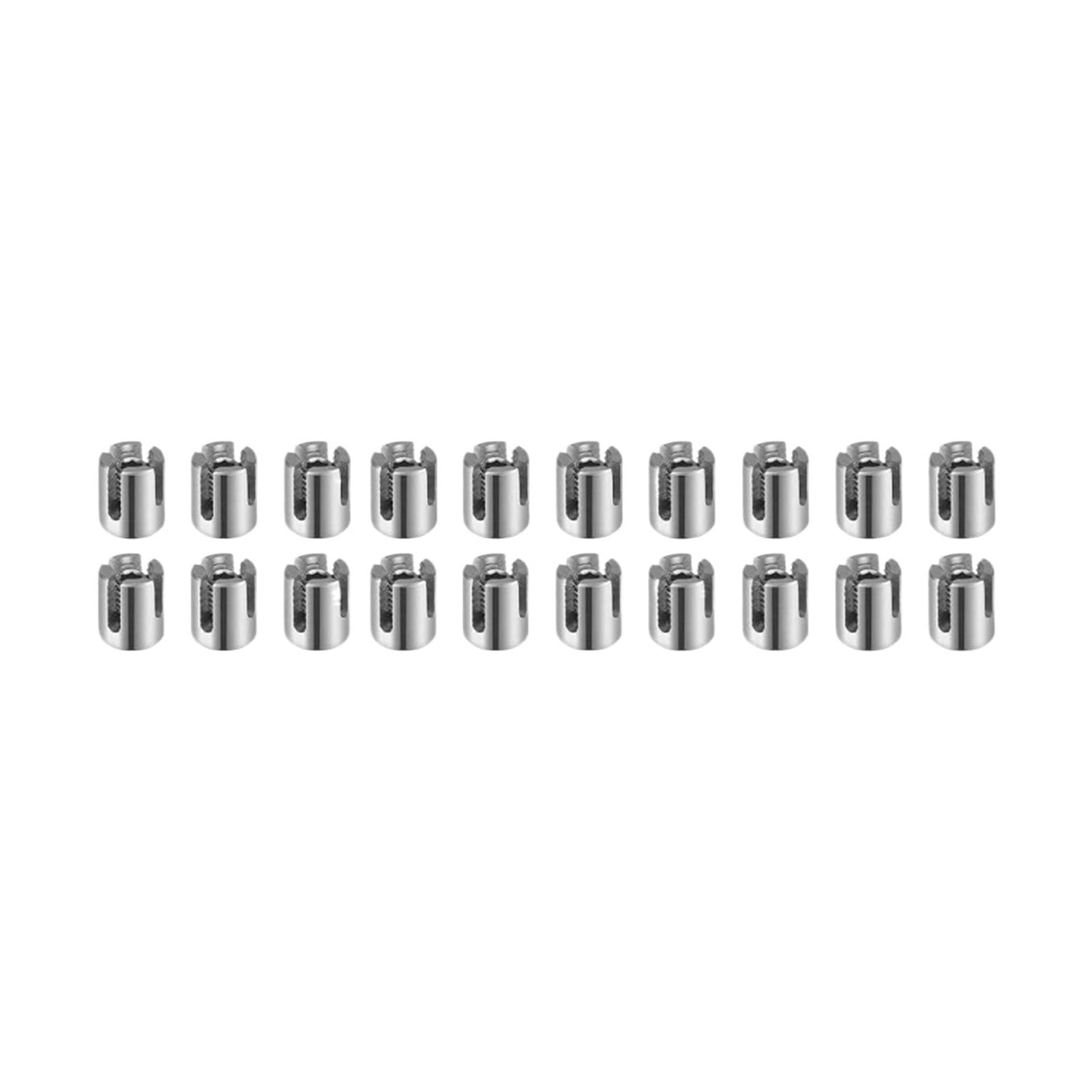 TAZYYZUU Cross Cable Clamps 20 Pieces Heavy Duty Railing Wire Rope Clips for Wall Trellis