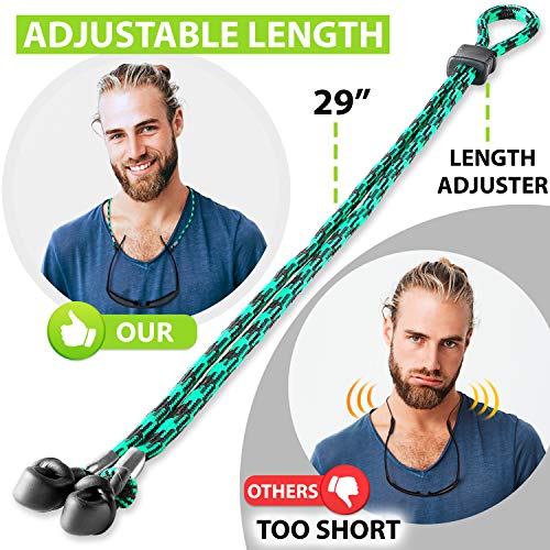 Sigonna Eyeglasses String Holder Strap Cord - Eyeglass Chain For Men Women - Glasses Lanyard Holders Around Neck - Sports Eye Glass Straps Sunglass Retainer #TOP4