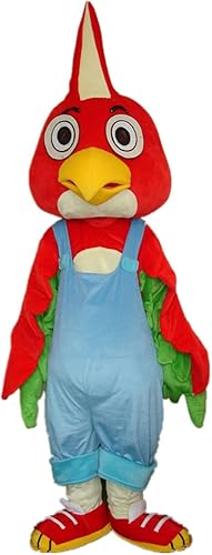 Disfraz de pájaro carpintero rojo de estudio profesional, disfraz de Navidad, cosplay, Halloween, disfraz de mascota, disfraz de adulto, Mascota,
