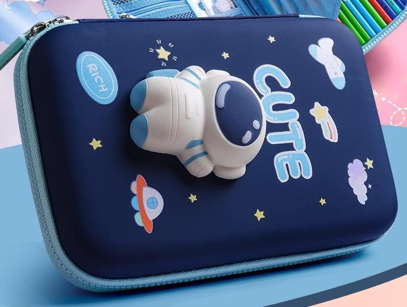Image of DEOXY Cute Big Cartoon Theme Plastic Pencil Case-3D Eva Pencil Case Pouch, Multipurpose Zipper Pencil Case for Kids, Pen & Pencil Bag for School Kids (3D Cute Big)