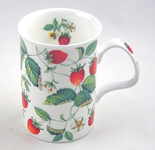 Roy Kirkham Fine Bone China Mug Alpine Strawberry