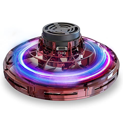 Hand Operated Drones for Kids or Adults, Flying Spinner Mini Drones, 360Â° Rotation Flying Ball Drones with Shinning LED Lights, Small UFO Toys for Indoor Outdoor Boys Girls Gift