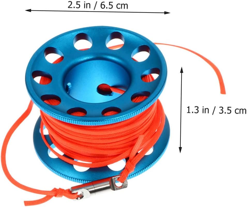 BESPORTBLE 1set Portable Diving Winder Finger Reel for Snorkeling Dive Buoy Spool Reel Diving Equipment