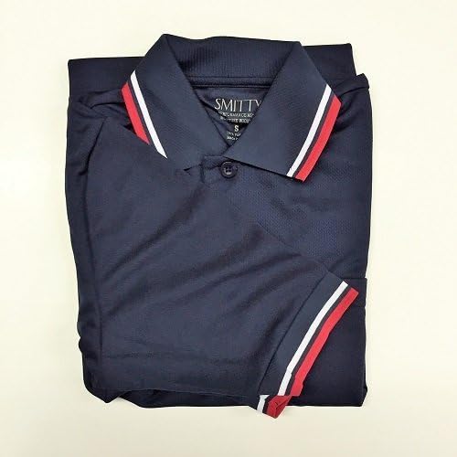 Bbs300 Smitty Umpire Shirt Comfort Tech Mesh Navy/Red/White Size Medium