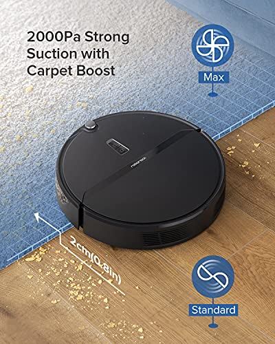roborock E4 Robot Vacuum Cleaner, Internal Route Plan with 2000Pa Strong Suction, 200min Runtime, Carpet Boost, APP Total Control Robotic Vacuum, Ideal for Pets and Larger Home, Works with Alexa