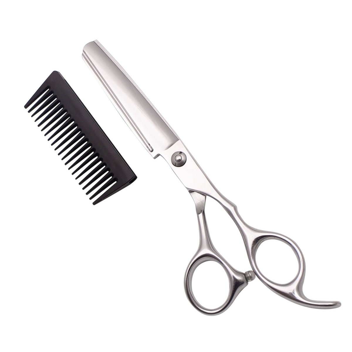 Forbici per tagliare i capelli, forbici per capelli professionali da 6 pollici, forbici da barbiere in acciaio inossidabile giapponese con pettine, forbici da parrucchier(
