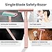 Keropy Single Blade Razor For Women With 10 Premium Stainless Steel Reusable Safety Razor Blade, Woman One Blade Razor, Rose Gold