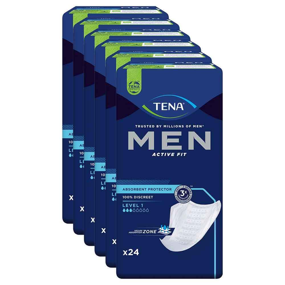TENA MEN Active Fit Level 1 Inkontinenz Einlagen 6X24 St