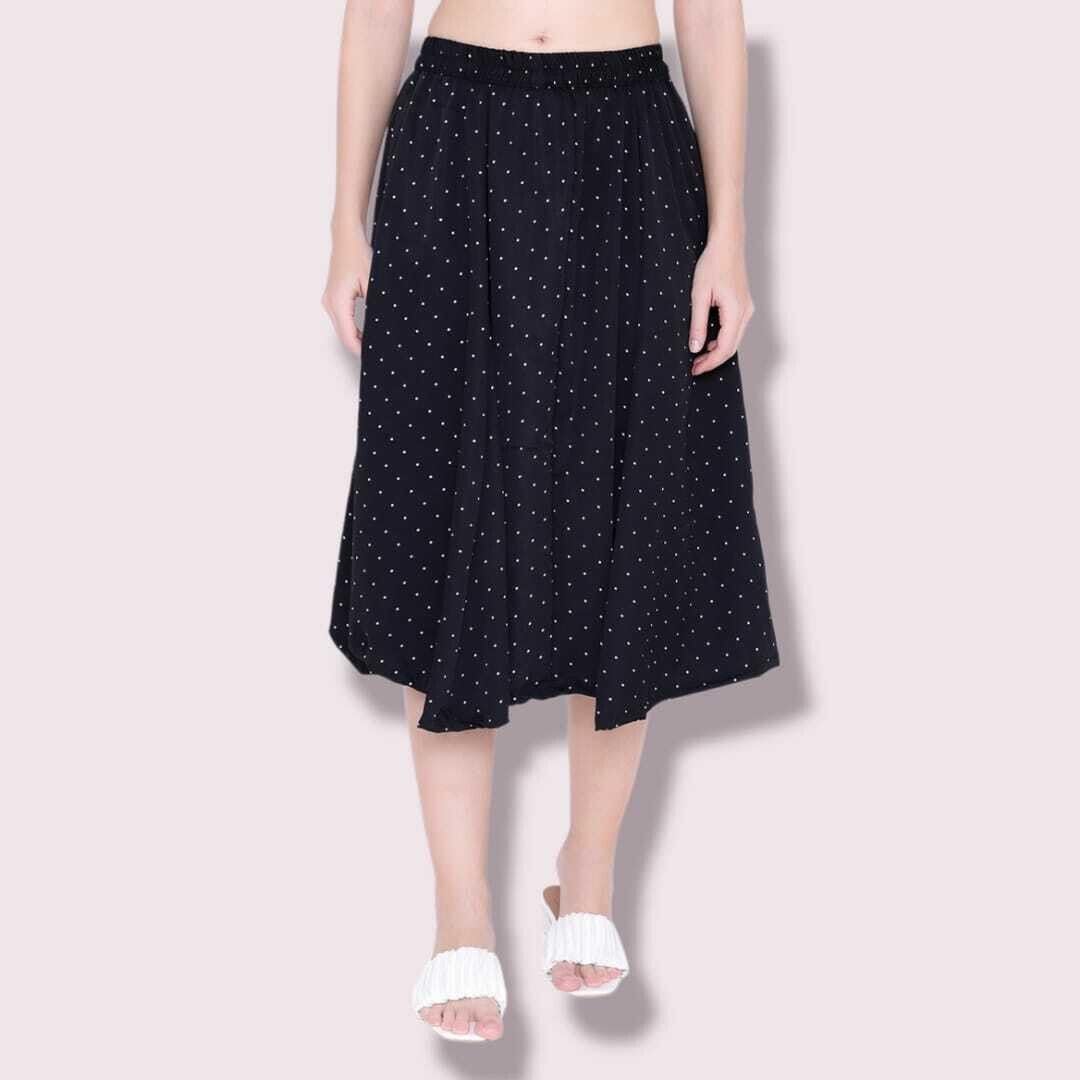 Beer and Kabeer Enterprises' Women’s Crepe Midi Length with Allover Paisley Printed Flared Elastic Waist Skirt_New_New_EDIT-SKIRT-0Parent-picture-36