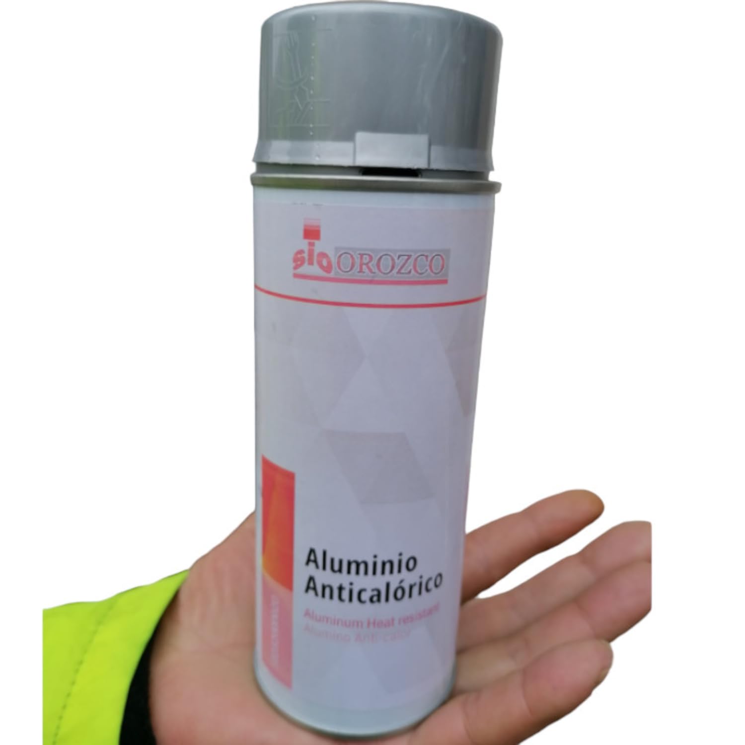 SIO Pintura Anticalórica Gris Plata Spray 400 ml – Pintura Alta Temperatura Resistente al Calor para Escape, Motor, Metal y Chimeneas – Secado Rápido, Anticorrosión, Uso Automoción e Industrial