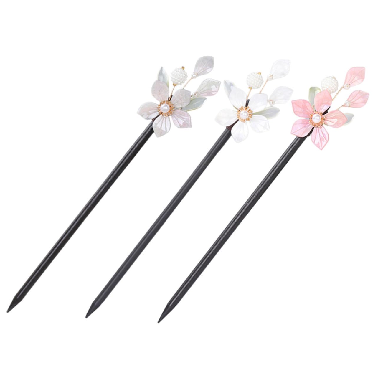 MAGICLULU 15 Piezas horquilla de madera palillos decorativos para el cabello accesorios chinos para el cabello para mujeres hair stick hair topper pasador de pelo decoración palillo de pelo