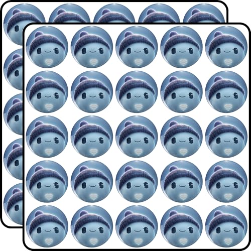 Ron's Gone Wrong B*Bot Character with Blue Knit Hat - Cute Robot Animation Movie Fan Art - 50pcs 1