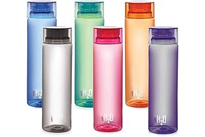 Cello H2O 6-Pack Reusable Water Bottles