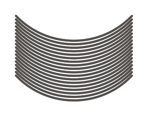 エムディーエフ リムストライプ ソリッドタイプ ダークグレー 6mm幅 17インチ RIM-6M-DG-17N