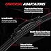 OTUAYAUTO Premium Windshield Wiper Blades - Replacement for Kia Rio 2013-2017 - Precision Fit, All-Weather Performance, Front and Rear Wiper Blades, J/U Hook - 26