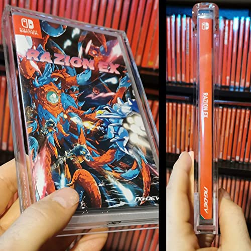 Image of EVORETRO Acrylic Display Case Compatible for Nintendo Switch Games - Clear Game Box Protector with UV Protection - 4MM Thick Protective Case for Retro Nintendo Switch Sports Game (Pack of 2)