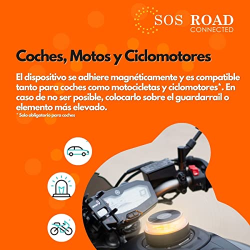 Baliza V16 coche SOS ROAD conectada para evitar accidentes sin bajarse del coche 3