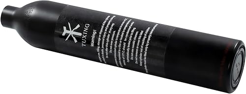 Miniatura 3 de TUXING Tanque de aire de paintball de aluminio, tanque de aire de alta presión 0.5L 31Ci de capacidad, cilindro de buceo, botella de aire de alta