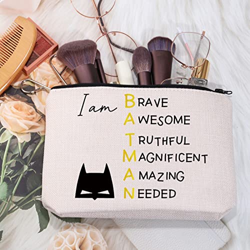 MEIKIUP Bat Movie Inspired Gifts for Fan Bat Character Makeup Cosmetic Bag Bat Lover Gift for Women (Bat Character Bag)4