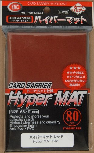 2 X Hyper Matte Sleeves (80-Pack), Red