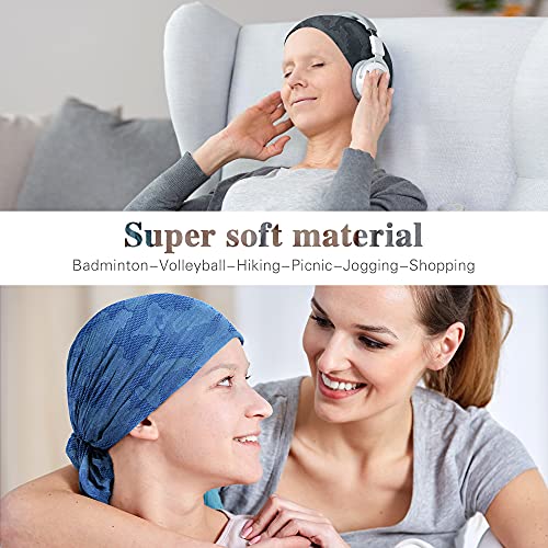 Image of Ababalaya Women's Kinds of Lace /Floral /Print /Cotton Chemo Cap Hair Loss Beanie Nightcap Pack