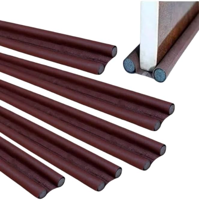 Stone Door Bottom Sealing Strip Guard | Under Door Draft Stopper Fabric Gap Sealer | Blocks Dust, Light, Noise & Hot/Cold Air (Pack of 5)