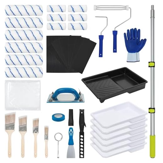 Comprehensive 54-Piece Painting Roller Set