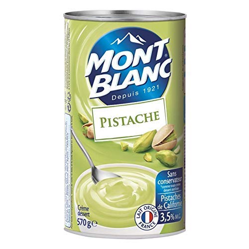 MONT BLANC - Crème Dessert À La Pistache 570G - Lot De 4 - livraison offerte