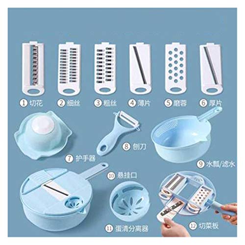 Gemüseschäler Multifunktionale Gemüseschneider Aktenvernichter Slicer Obst Kartoffelschäler Karottenreibe Küchenzubehör Korb Gemüsehobel