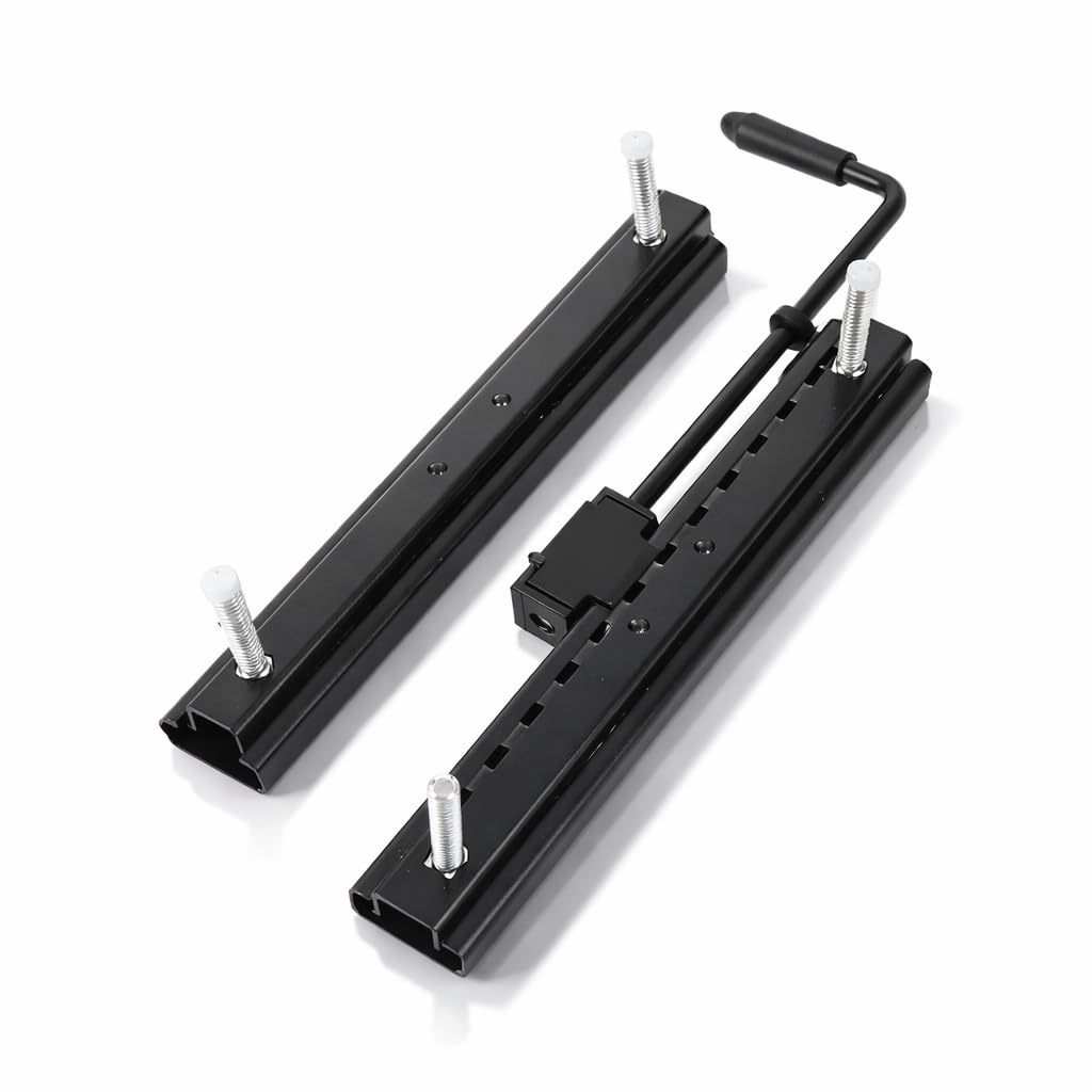 Glissière de Siège Universelle en Acier - Lot de 2, Rails Coulissants Réglables pour Siège de Kart, ATV, UTV, Quad et Véhicules Tout-Terrain