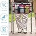 Update Walker Bag Hand Free Storage Bag Walker Attachment Handicap Basket Pouch for Rollator, Wheelchair, Folding Walkers (Red Fireworks)