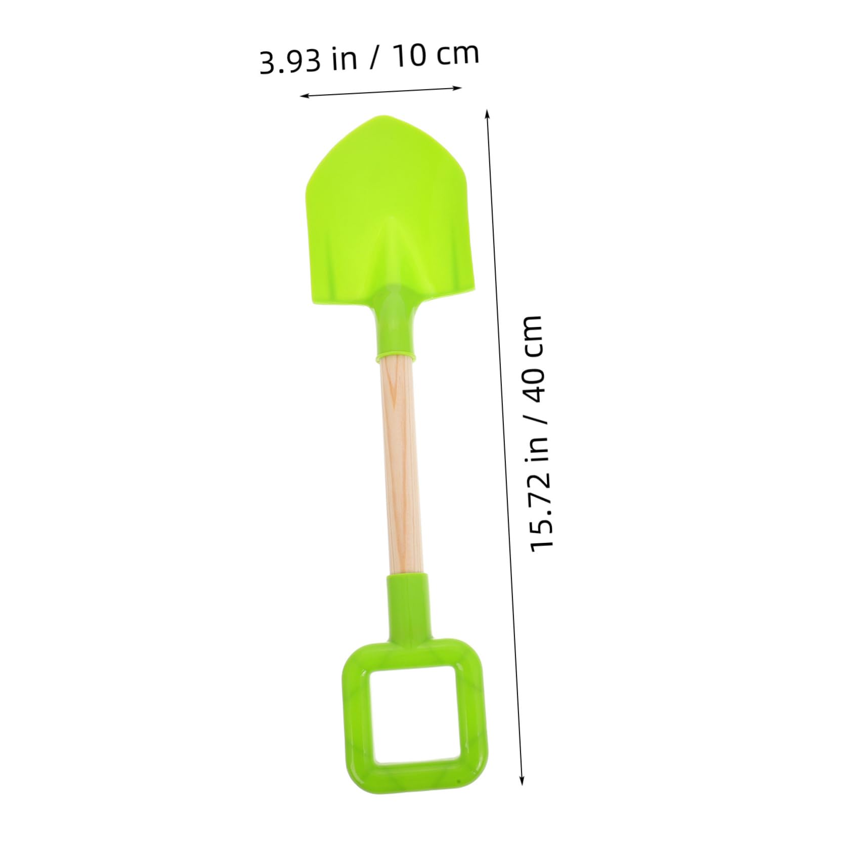 BESPORTBLE 2Pcs Beach Shovels Lightweight Portable Spades with Long Handle for for Snow Play for Blue Green
