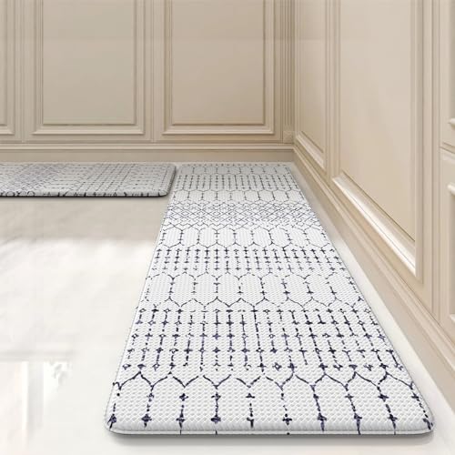 Sungea Geometric Cushioned Kitchen Floor Mats,Anti Fatigue Kitchen Mat For Floor Non-Slip Rubber Kitchen Runner Rug thumb #6