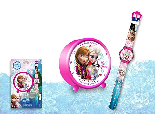 Preisvergleich Produktbild Kids Licensing wd16724 Geschenk Set Wecker und Digitaluhr Frozen