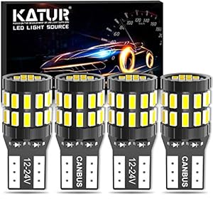 KATUR 194 T10 W5W 168 LED-lamp 6000K Xenonwit 30-SMD 3014 Chips 12-24V CANBUS Foutloze LED-lampvervanging voor auto Dome…
