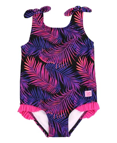 Image of RuffleButts Girls UPF50+ Sun Protection Tie Shoulder /Cross Back One Piece Swimsuit