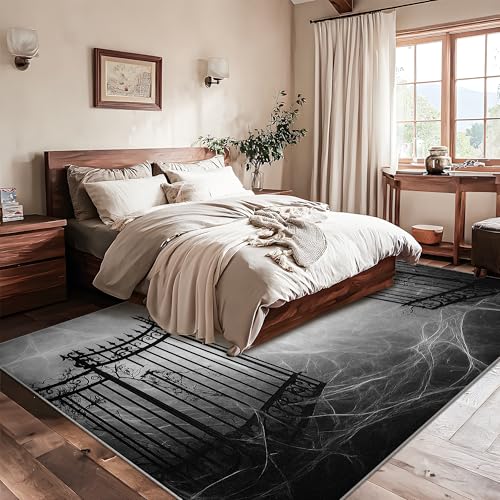 Tapis d'Halloween gothique grand format pour éviter les glissades
