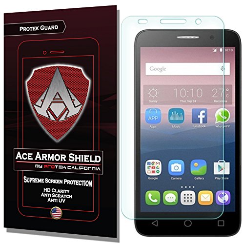 Ace Armor Shield Protek Guard Screen Protector for The Alcatel Tru MetroPCS/Alcatel Stellar with Free Lifetime Replacement Warranty