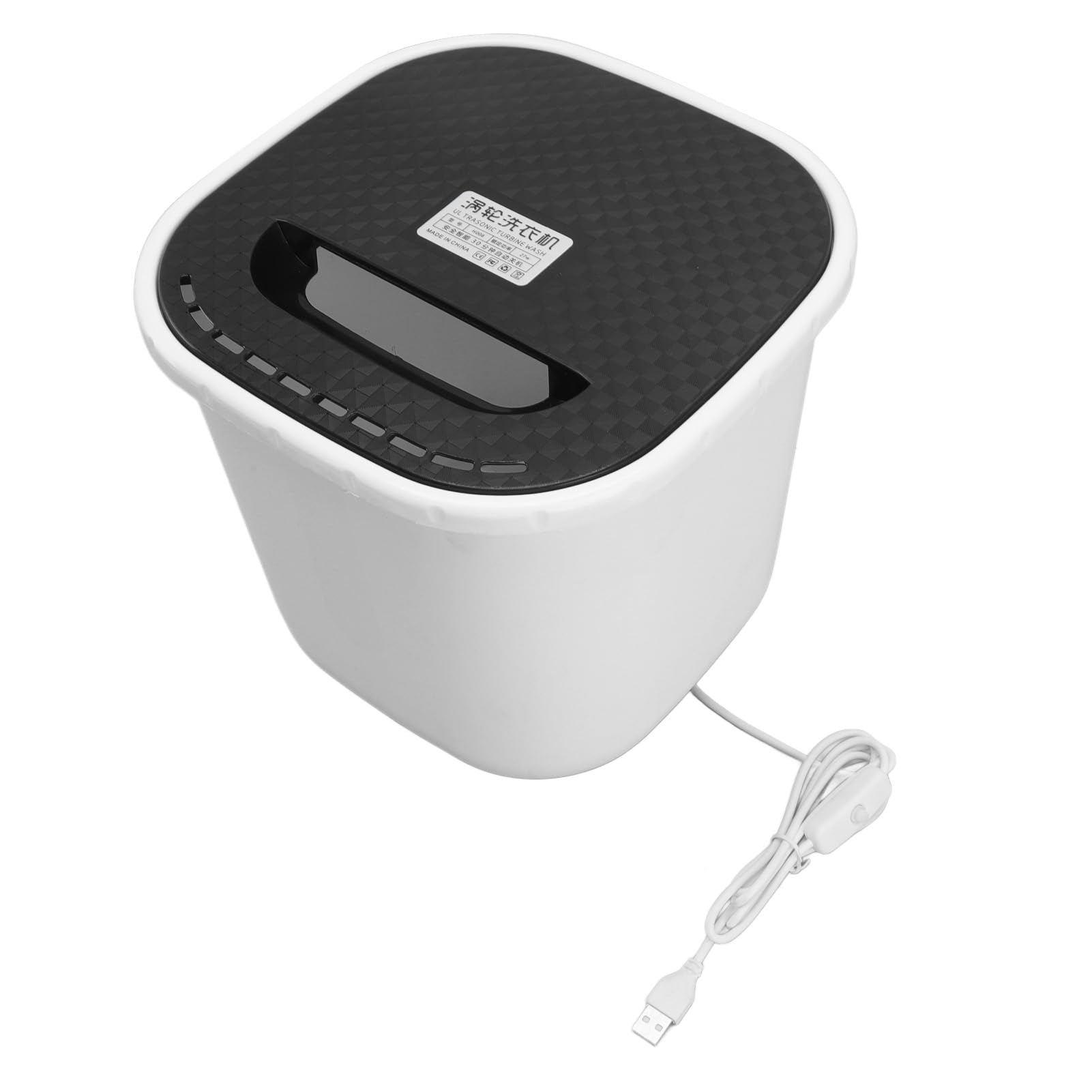 Mini Pralka z podwójną wanną 6L Przenośna Pralka z Niebieskim światłem i Głębokim Czyszczeniem 360 Stopni do Bielizny w Akademiku Apartment Travel