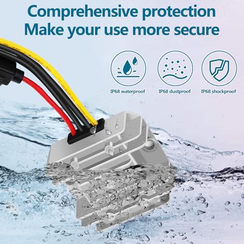 DC-DC 6V 10A 60W Step-Down Converter 12V 24V to 6V Power Transformer Converter with Fuse, Waterproof Voltage Regulator…2