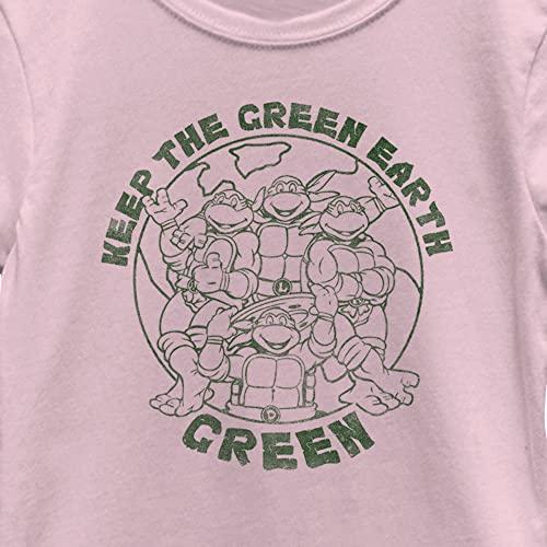 Nickelodeon Teenage Mutant Ninja Turtles Green Earth Girls Short Sleeve Tee Shirt2
