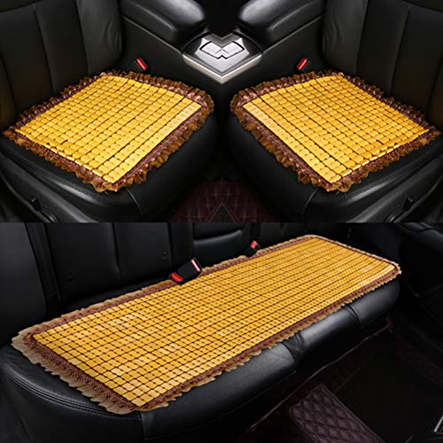 Cobertura de assento de carro anti- salto de verão Tapete de bambu com renda floral para caminhão- b